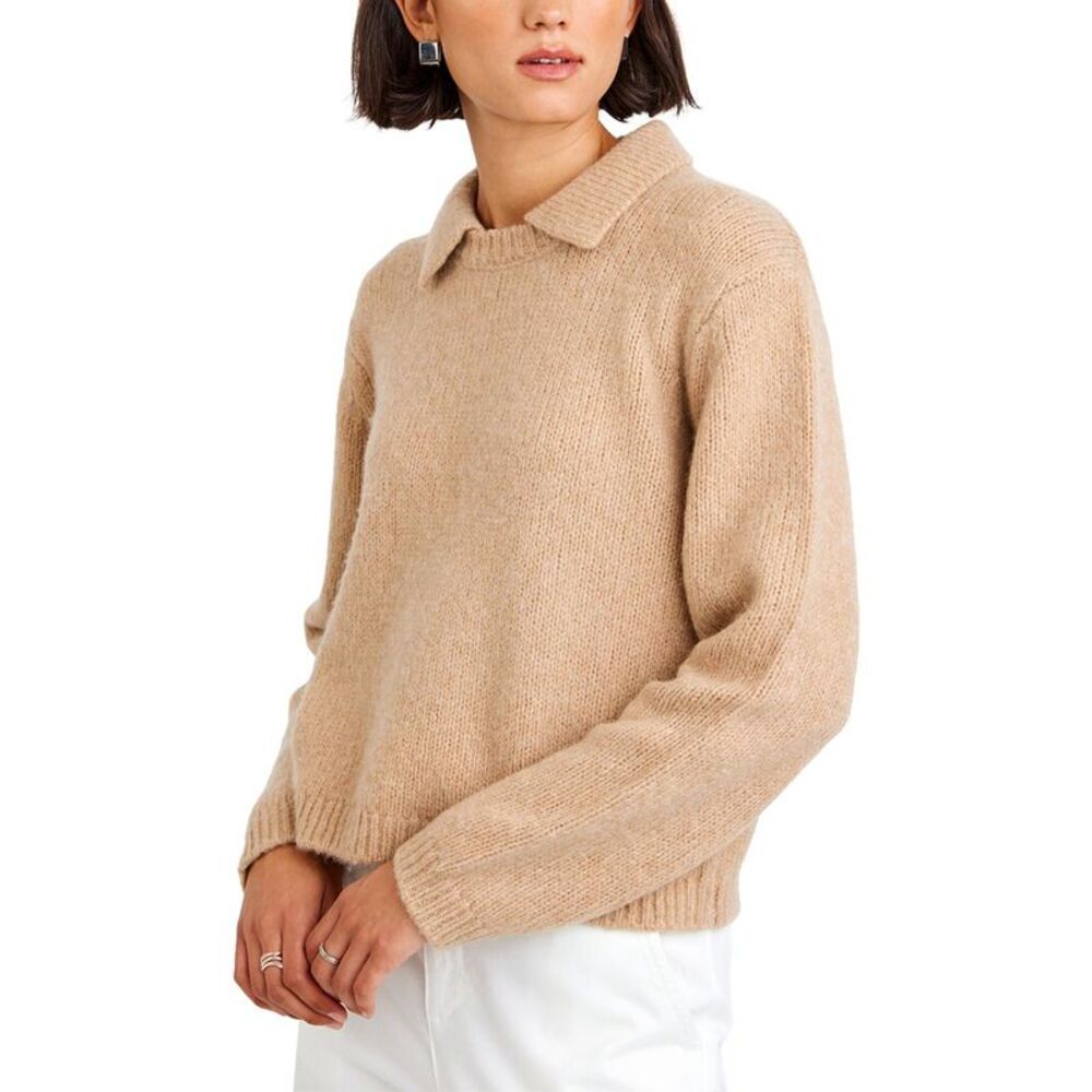 Bella Dahl Womens  Johnny Collar Wool & Cashmere-Blend Sweater
